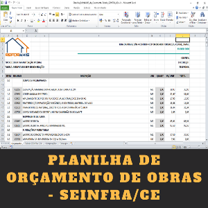 Tabela SINAPI em Excel Grátis - Janeiro de 2021 - ReforMAIS