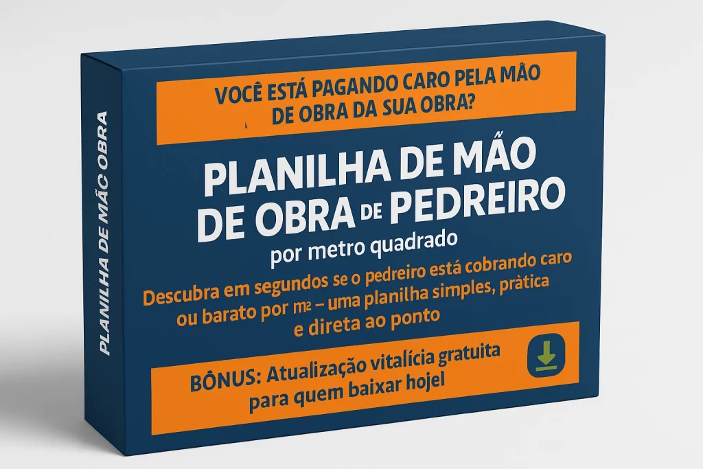 Mockup Planilha Pedreiro 3D